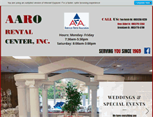 Tablet Screenshot of aarorentalcenter.com